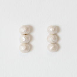 【別注】ベビ-和紙パ-ル つらなりピアス・画像