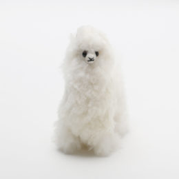 ALPACA WHITEBaby Alpaca Fur Doll（アルパカファ-ド-ル）・画像