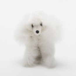 DOG WHITEBaby Alpaca Fur Doll（アルパカファ-ド-ル）・画像