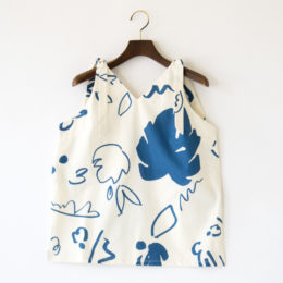 ECRU & BLUEノ-スリ-ブ MAGGIE PAIGE・画像