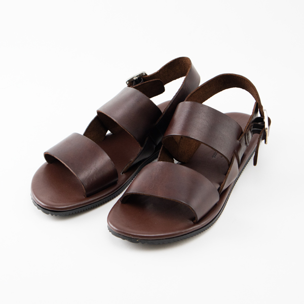36レザ-サンダル W1787 MARRONE・画像