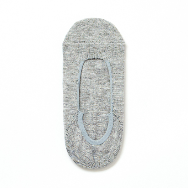 ライトグレ-杢ク-ルメランジ・カバ- レディ-スソックス・画像