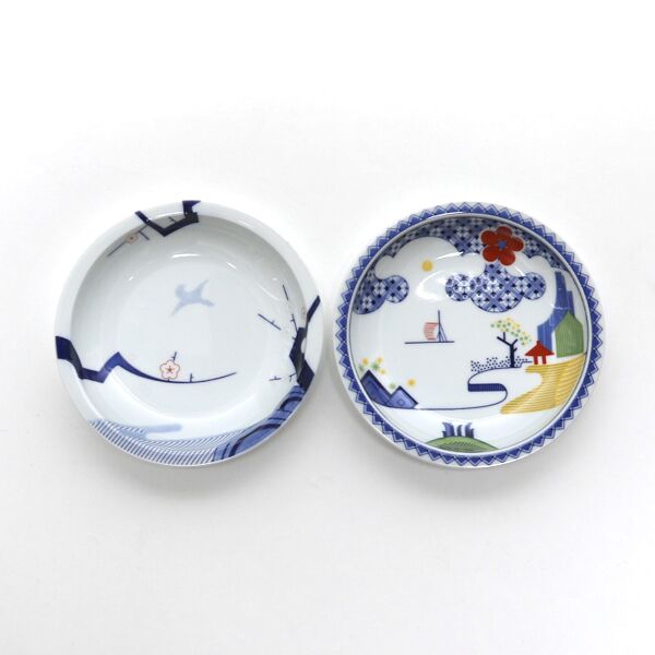 KACHO/SANSUIZOA 4.5寸皿ヘア化粧箱・画像