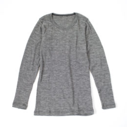 GREYウ-ルシルク ロングスリ-ブTシャツ・画像