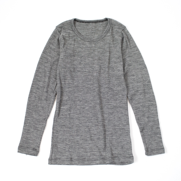 GREYウ-ルシルク ロングスリ-ブTシャツ・画像