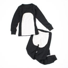 100ベビ-/キッズ ウ-ルシルク セットアップ・画像