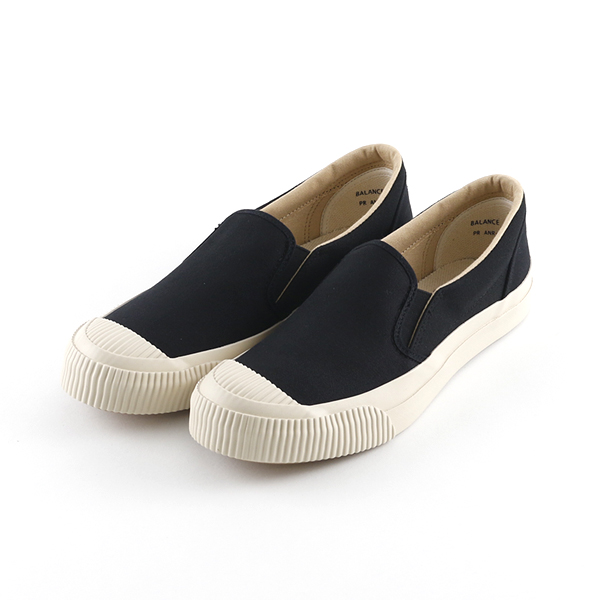 22-23cmSHELLCAP MOULD SLIP ON KURO／OFF WHITE・画像