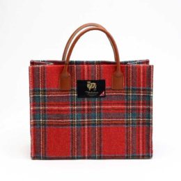 RED CHECKMALLALIEUS MED TOTE ト-トバッグ・画像