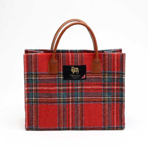RED CHECKMALLALIEUS MED TOTE ト-トバッグ・画像