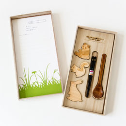 緑ファ-スト箸・スプ-ンセット・画像