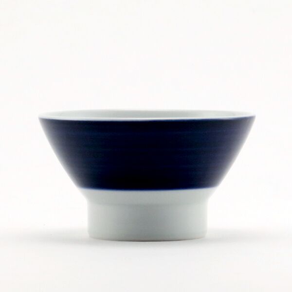 夫 縞柄太くらわんか碗 茶碗・画像