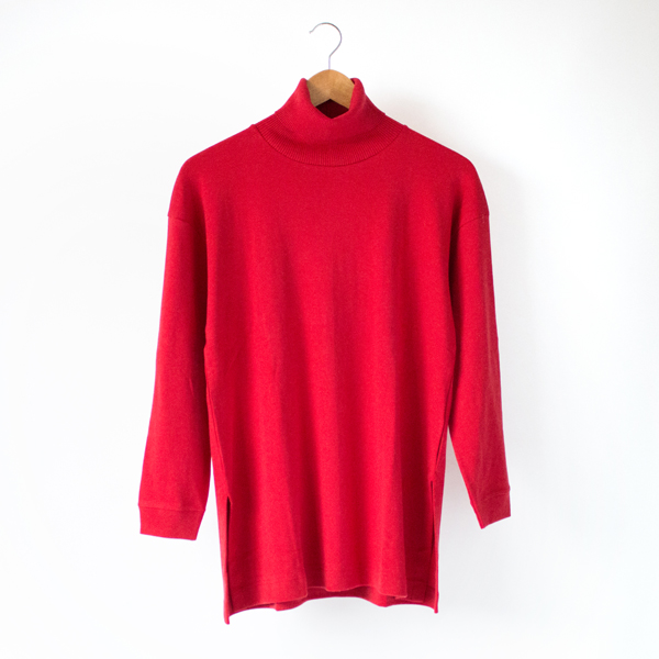 ROSSOカシミヤ混タ-トルネック・画像
