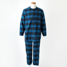 BLUE【別注】パジャマ バインダ-ネック メンズ・画像