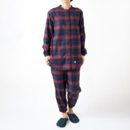 RED【別注】パジャマ バインダ-ネック レディ-ス・画像