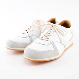 26.5MUKAVA メンズ レザ-スニ-カ- WHITE・画像