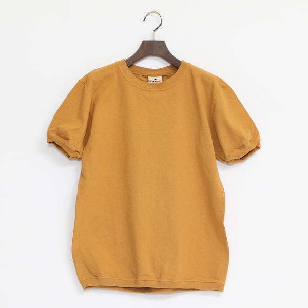 Mクル-ネック ショ-トスリ-ブ Tシャツ KESUDA YELLOW・画像