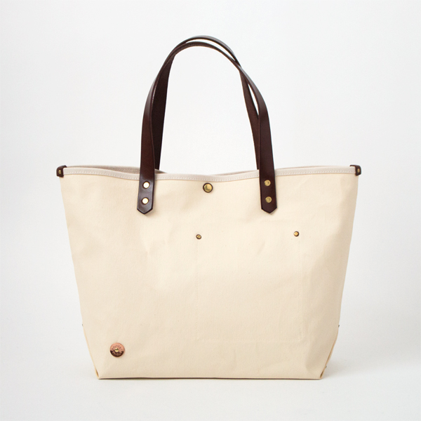 BROWN/MILK帆布 ト-トバッグ(M) PINE 9号 SCCP002・画像