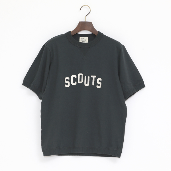 Sユニセックス RIB T-SHIRT STAND GREEN・画像