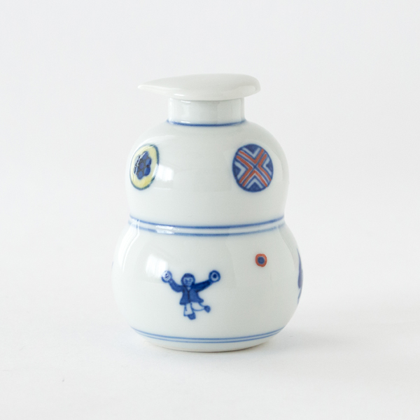 丸紋遊童子醤油差し（小）・画像