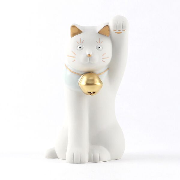 左手 金鈴招猫 鈴なり・画像