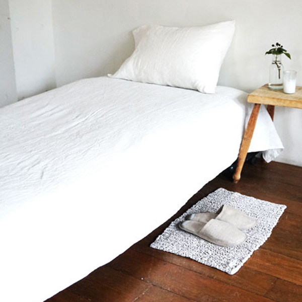 ナチュラルリネンシングルシ-ツ（145×260）・画像