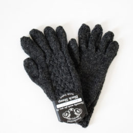 CHARCOALレディ-ス バスケット編みニットグロ-ブ・画像