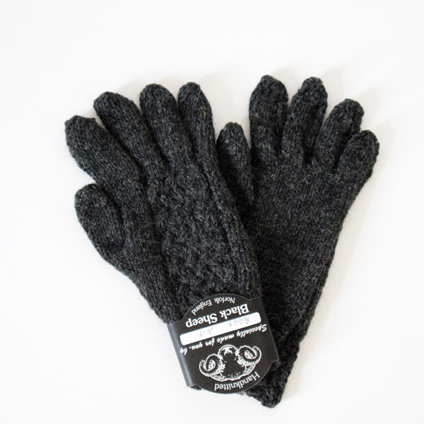 CHARCOALレディ-ス バスケット編みニットグロ-ブ・画像