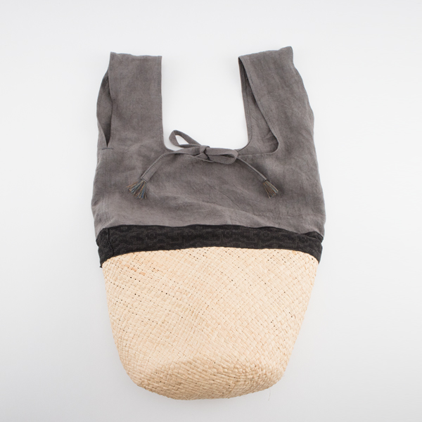 CHARCOALラフィアマルシェバッグ・画像