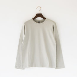 GRAY 1リネンコットン長袖Tシャツ・画像