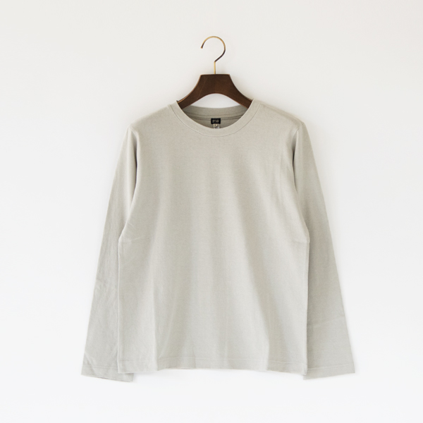 GRAY 1リネンコットン長袖Tシャツ・画像