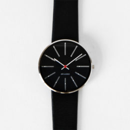 BLACK×BLACK(40mm)ARNE JACOBSEN 腕時計 Watch BANKERS・画像