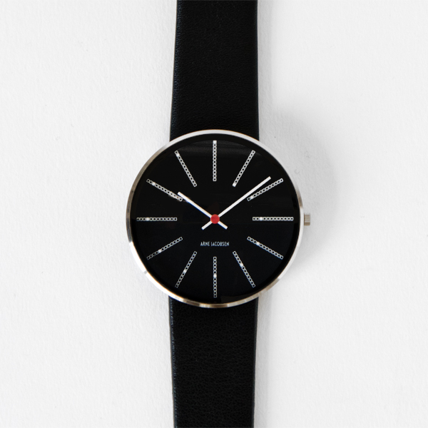 BLACK×BLACK(40mm)ARNE JACOBSEN 腕時計 Watch BANKERS・画像
