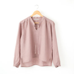 ROSEリネンロングスリ-ブブラウス・画像