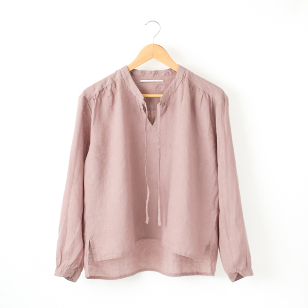 ROSEリネンロングスリ-ブブラウス・画像