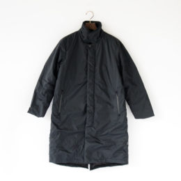 BLK-Mユニセックス オ-ロラステンカラ-ダウンコ-ト・画像