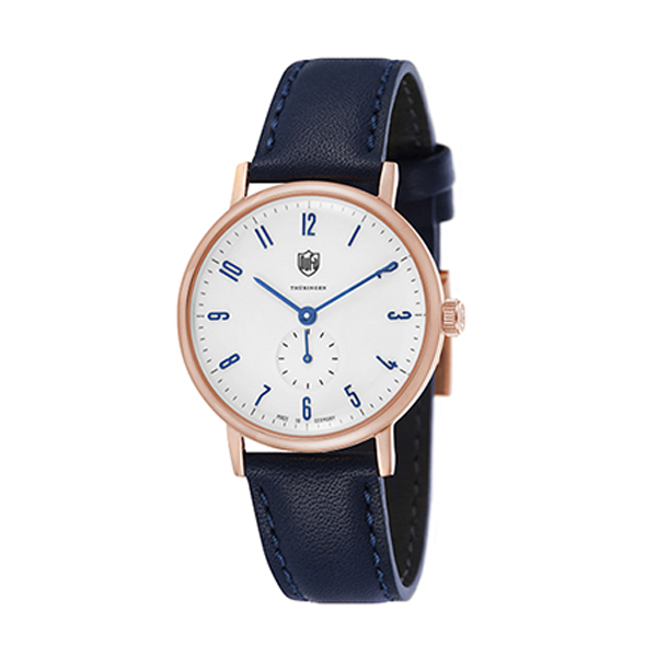 37mm WHITE-NAVYDUFA 腕時計 GROPIUS LEATHER・画像