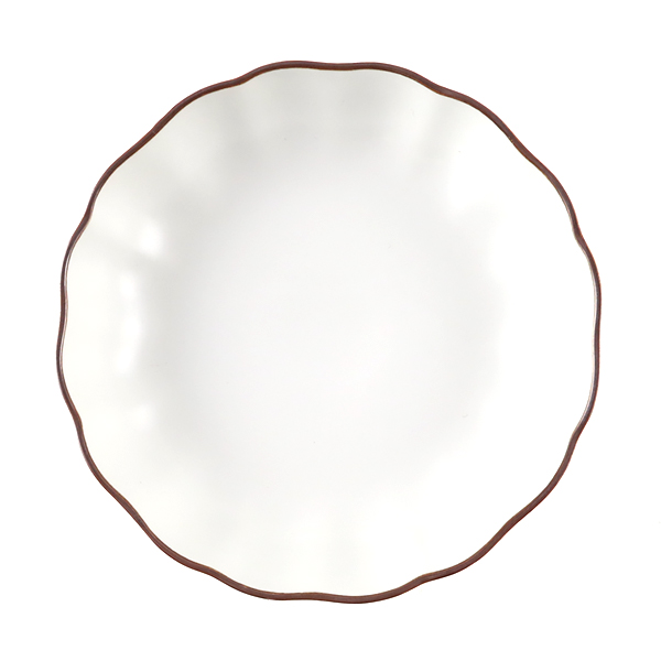 縁錆I(アイ)白磁復刻 なます皿・画像