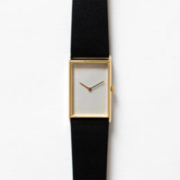 腕時計 こないろ 淡墨 スクエア ゴ-ルド ベルトS-No.8 ブラック・画像