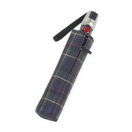 ワンタッチ折りたたみ傘 T.220 CHECK NAVY・画像