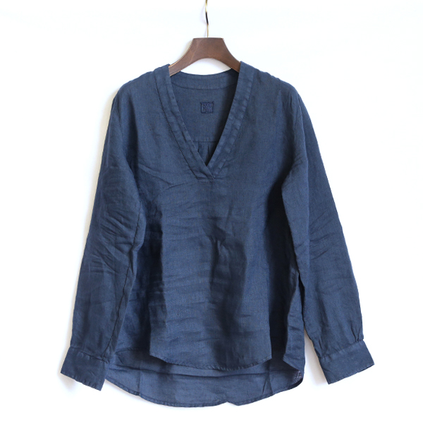 GRAPHITE/42リネン プルオ-バ-シャツ・画像