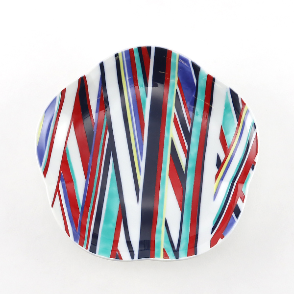 色鍋島高台皿・画像