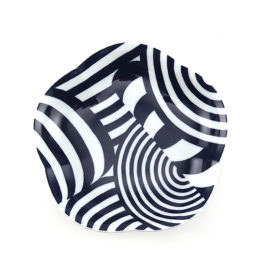 藍鍋島高台皿・画像