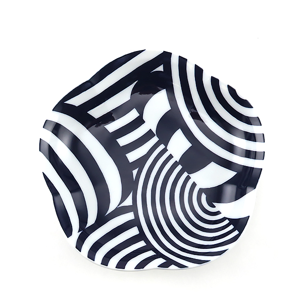 藍鍋島高台皿・画像