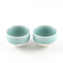 鍋島青磁煎茶碗 2個セット・画像