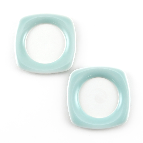 鍋島青磁茶托 2個セット・画像