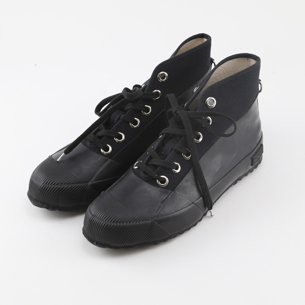 41ラバ-シュ-ズ RUBBER SNEAKER BLACK・画像