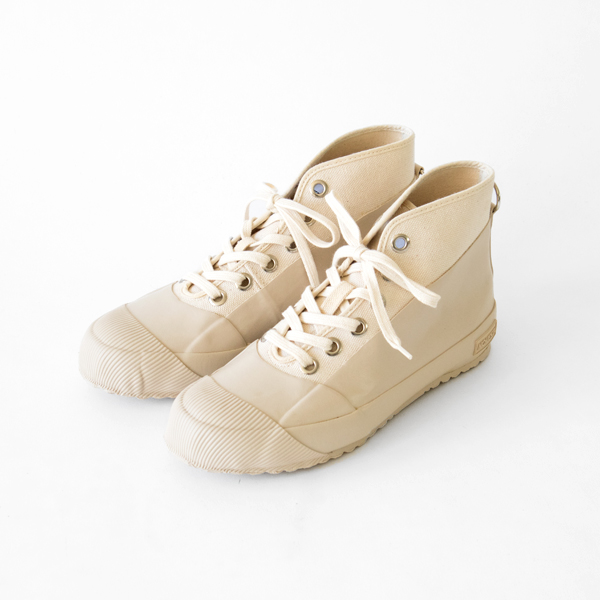 40ラバ-シュ-ズ RUBBER SNEAKER BEIGE・画像