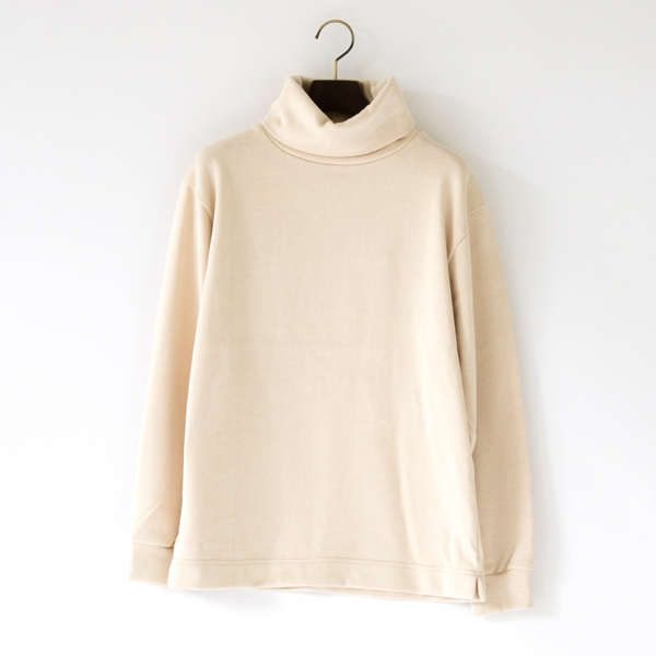 Sユニセックス SWEAT HIGHNECK IVORY・画像
