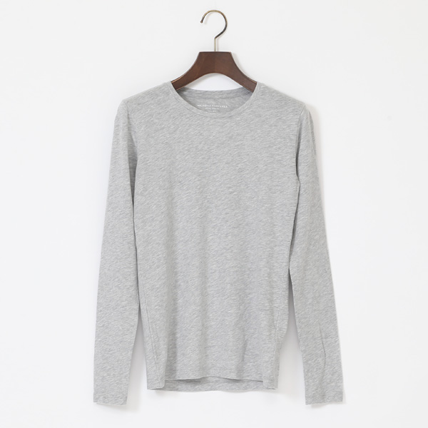 BRUME CHINEコットンカシミヤ クル-ネックロングスリ-ブカットソ-・画像