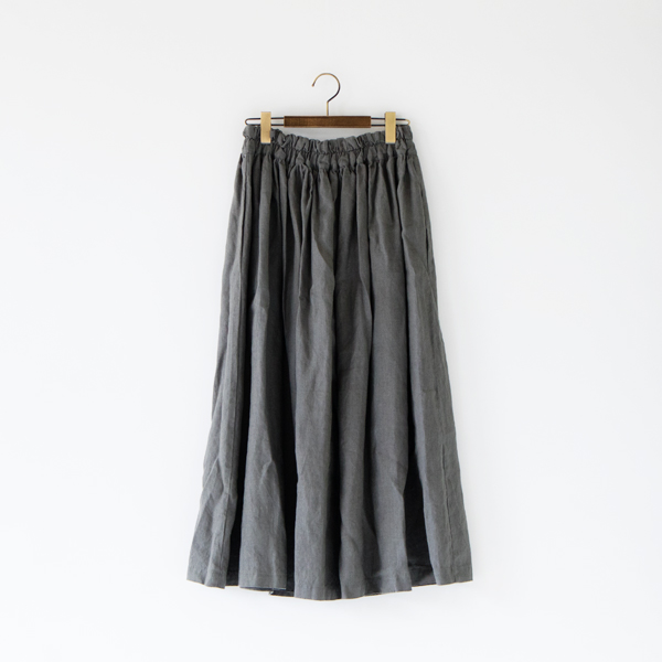 GREYリネンロングスカ-ト・画像